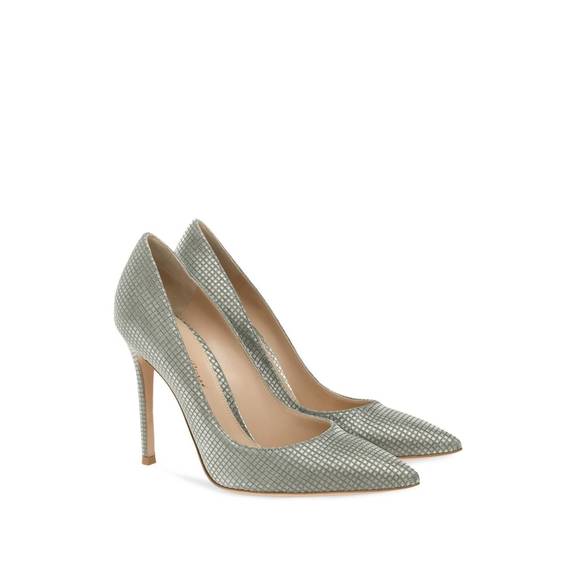 NEW GIANVITO ROSSI stiletto pump in steel - Picture 2 of 3